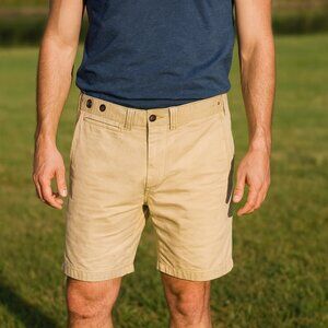 Levis OMBRE Shorts Men 32 Denim Straight Fit Button Fly Walking Hiking Y2K *READ